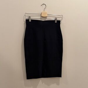 LOFT Black High-Waist Stretch Jersey Pencil Skirt